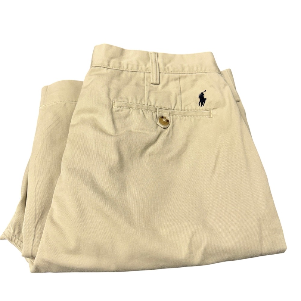 Polo Ralph Lauren Chino Pants Mens 36x32 ACTUAL Classic Fit Khaki Tan Trousers